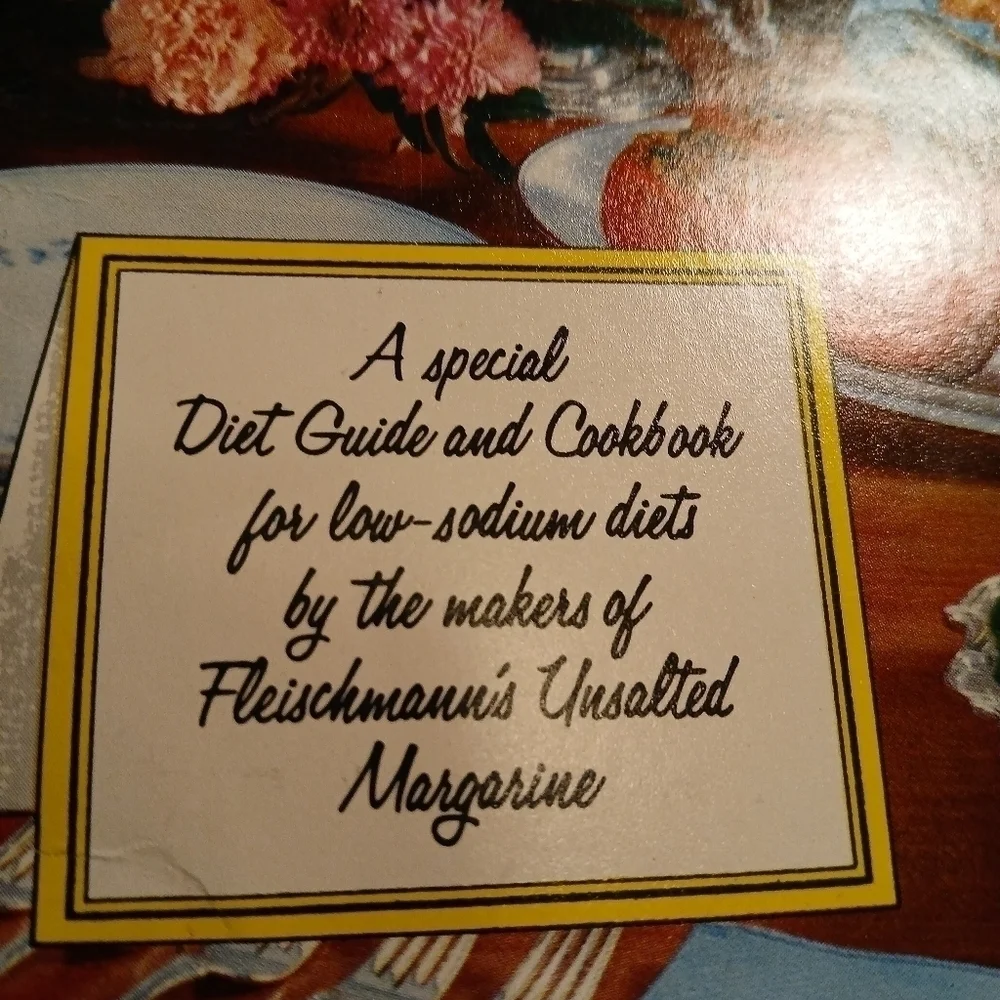 Vintage Pamphlet 1962 Booklet Fleischmann's Low-Sodium Diet Rare Item